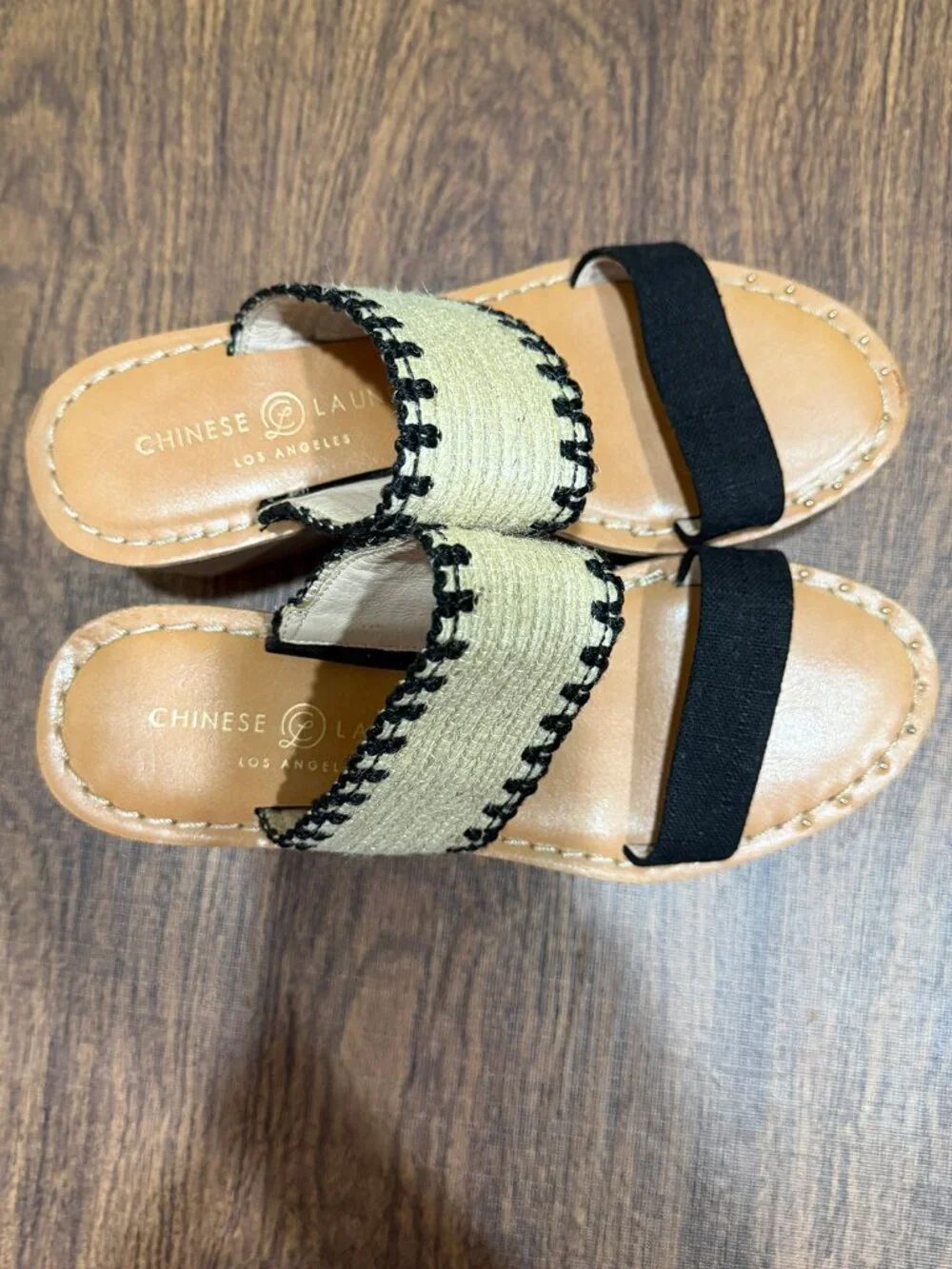 Chinese Laundry Platform Wedge Sandals Size 7
